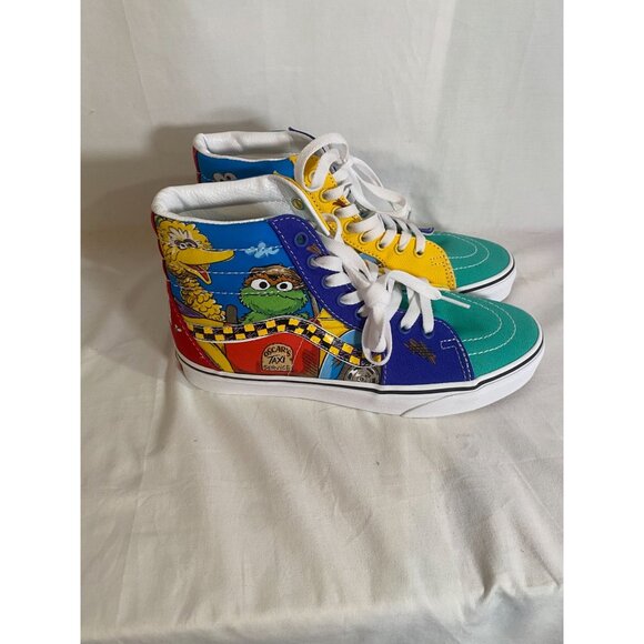Vans 2023 Off The Wall Sesame Street Size 6.5 High Top Sneakers NW/O Tags - Picture 2 of 9